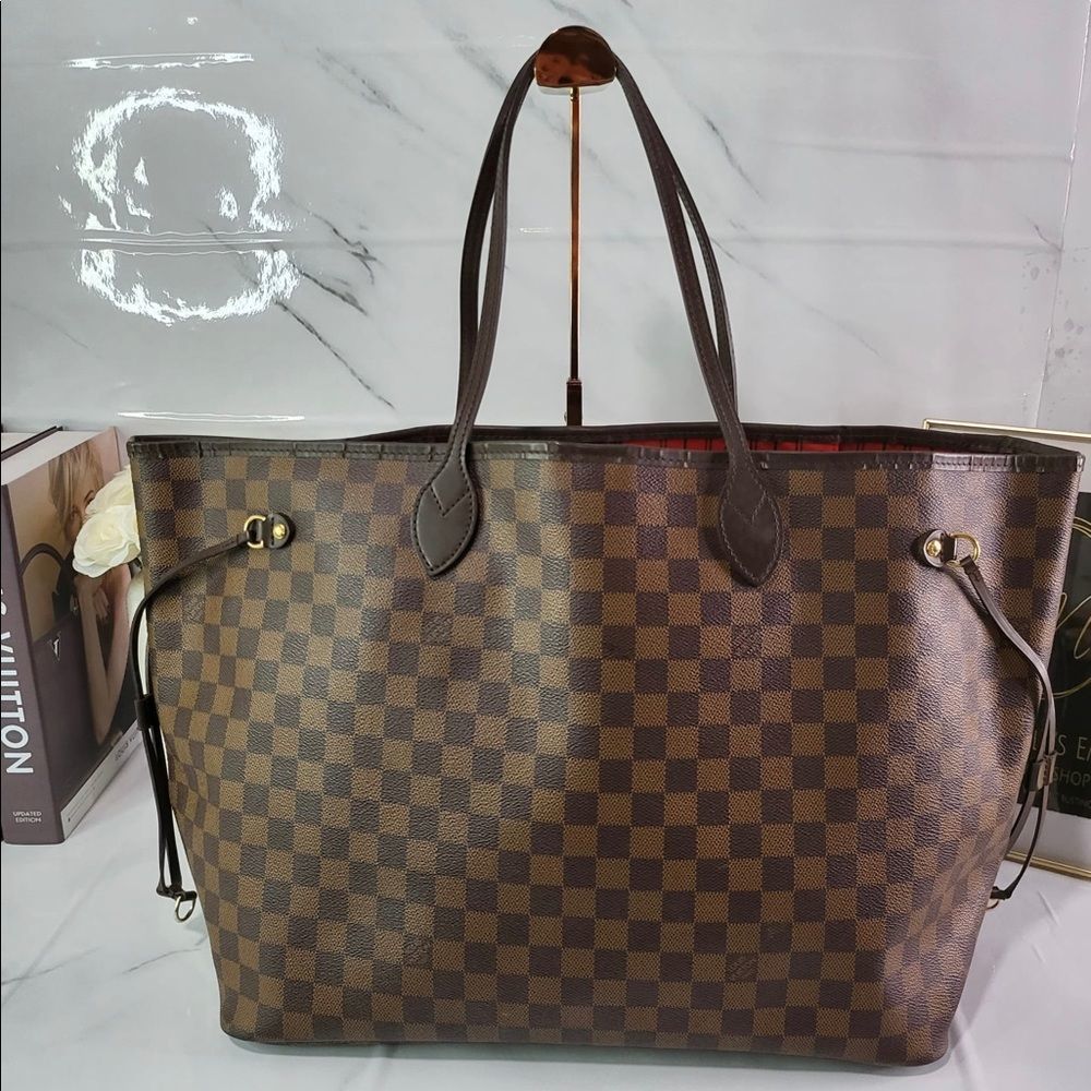 𝅺Authentic Louis Vuitton Neverfull GM Damier Ebene